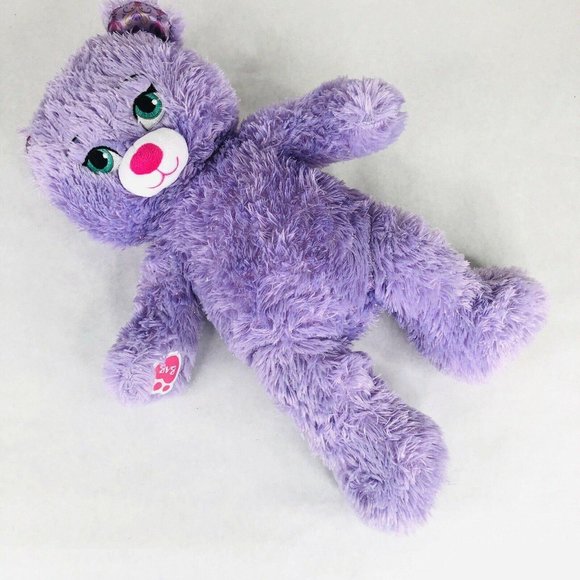 Build A Bear Frozen Princess Anna Purple Sparkle Disney Plush Toy Stuffed Animal - Picture 9 of 11